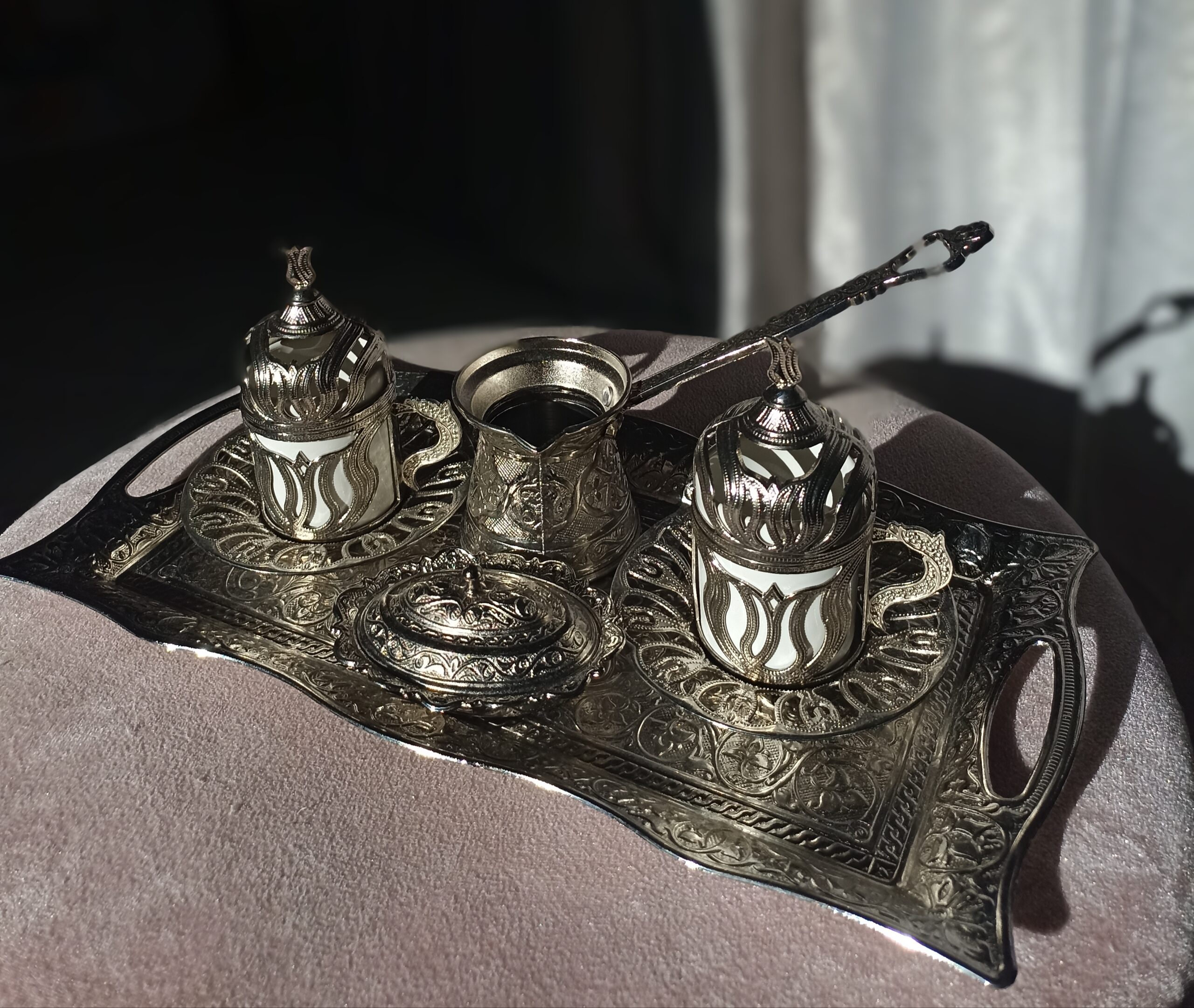 Bakreni set za dvoje