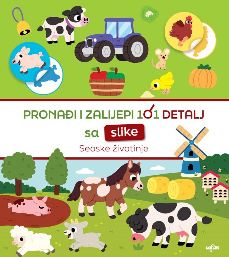 PRONAĐI I ZALIJEPI 101 DETALJ – seoske životinje 00488